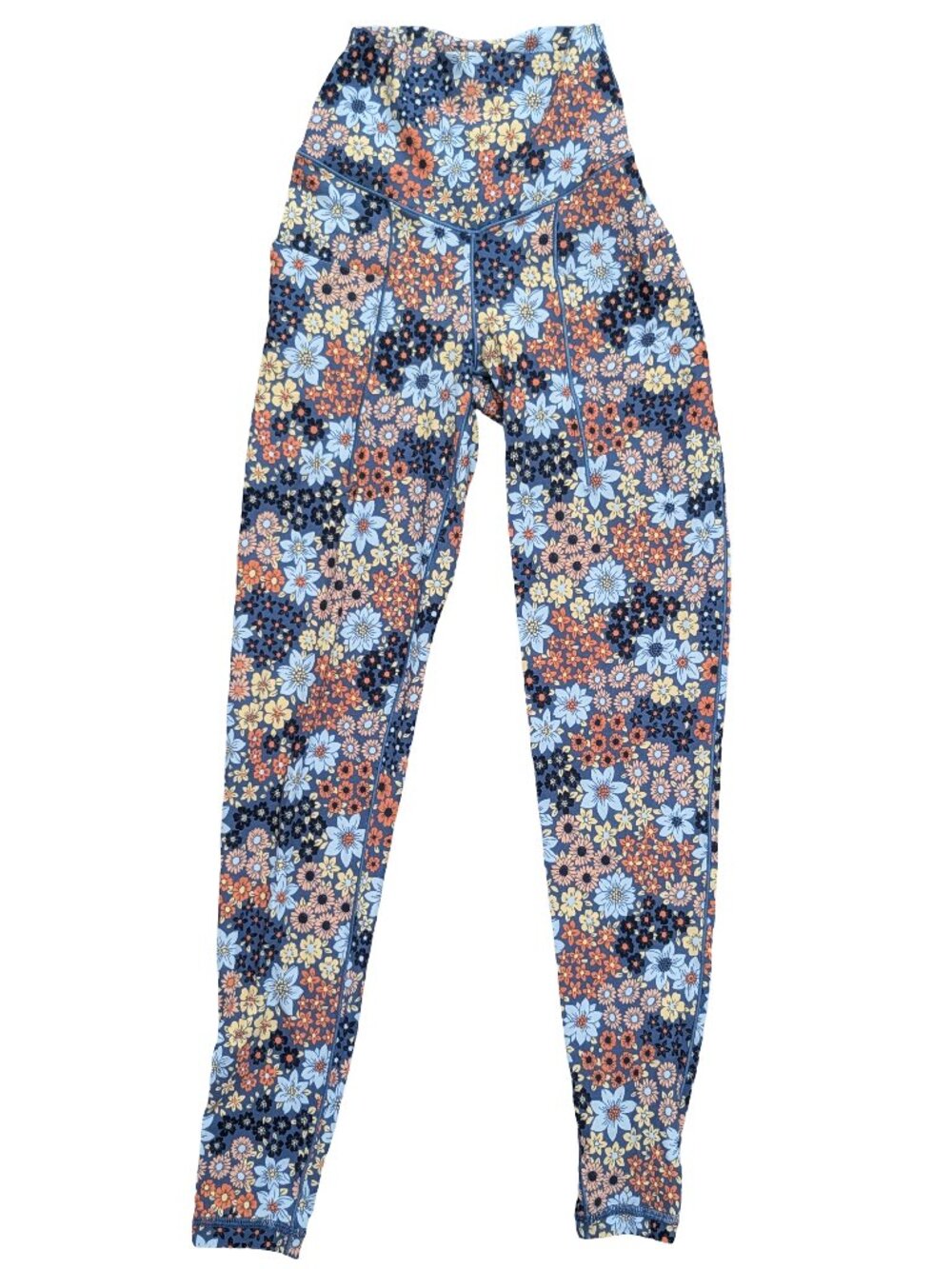 Aerie Offline Real Me 7/8 Pocket Leggings, Retro Floral Print Women's XXS, NWOT